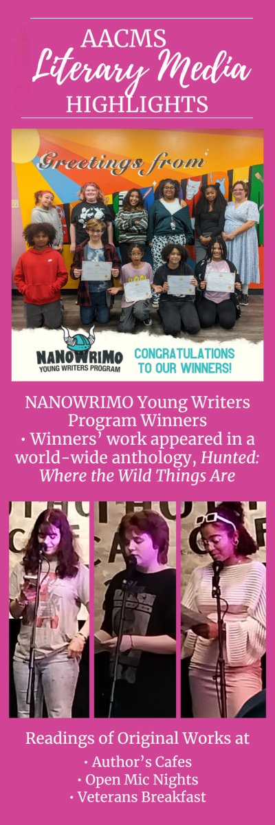 AACMS Literary Media Highlights Graphic